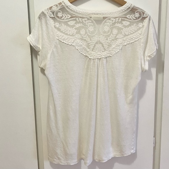 ANTHROPOLOGIE Deletta Linen Top with Lace - Picture 7 of 11